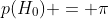 p(H_0) = \pi