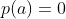 p(a)=0