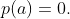p(a)=0.