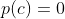 p(c)=0