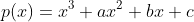 p(x)=x^3+ax^2+bx+c