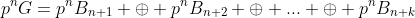 p^{n}G=p^{n}B_{n+1} \oplus p^{n}B_{n+2} \oplus ... \oplus p^{n}B_{n+k}