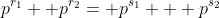 p^{r_1}+ p^{r_2}= p^{s_1}+  p^{s_2}