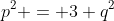 p^2 = 3 q^2