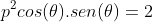 p^2cos(\theta).sen(\theta)=2