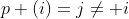 p (i)=j\ne i