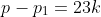 p-p_1=23k