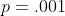 p=.001