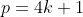 p=4k+1