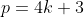 p=4k+3
