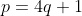 p=4q+1