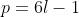 p=6l-1