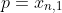 p=x_{n,1}