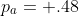 p_{a}= .48