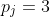 p_j=3