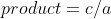 product=c/a