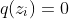 q(z_i)=0