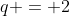 q = 2