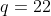 q=22