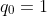 q_0=1