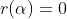 r(\alpha)=0