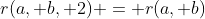 r(a, b, 2) = r(a, b)