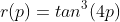 r(p)=tan^3(4p)