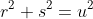 r^2+s^2=u^2