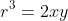 r^3=2xy