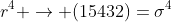 r^4 \rightarrow (15432)=\sigma^4