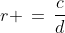 r \,=\,\frac{c}{d}
