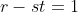 r-st=1