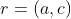 r=(a,c)