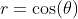 r=\cos(\theta)