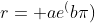 r= ae^(b\pi)