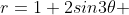 r=1+2sin3\theta 