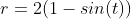 r=2(1-sin(t))