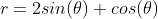 r=2sin(\theta) cos(\theta)