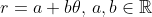 r=a+b\theta,\,a,b\in\mathbb{R}