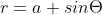 r=a sin\Theta
