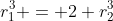 r_1^3 = 2 r_2^3