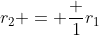 r_2 = \frac 1{r_1}