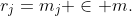 r_j=m_j \in m.