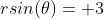rsin(\theta)= 3