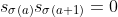 s_{\sigma(a)}s_{\sigma(a+1)}=0