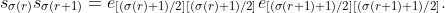 s_{\sigma(r)}s_{\sigma(r+1)}=e_{[(\sigma(r)+1)/2][(\sigma(r)+1)/2]}e_{[(\sigma(r+1)+1)/2][(\sigma(r+1)+1)/2]}.