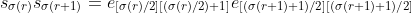 s_{\sigma(r)}s_{\sigma(r+1)}=e_{[\sigma(r)/2][(\sigma(r)/2)+1]}e_{[(\sigma(r+1)+1)/2][(\sigma(r+1)+1)/2]}