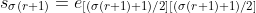 s_{\sigma(r+1)}=e_{[(\sigma(r+1)+1)/2][(\sigma(r+1)+1)/2]}