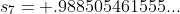 s_{7}= .988505461555...