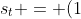 s_t = (1~\text{mL serum}) \left ( \frac{1}{5} \right ) ^t